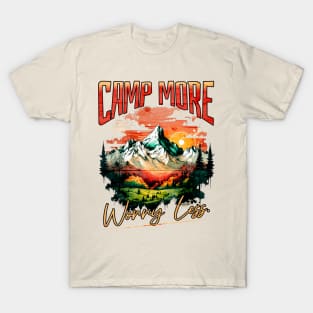 Camp More Worry Less Shirt T-Shirt